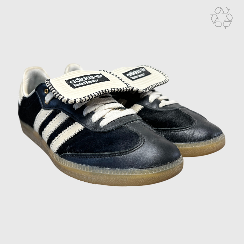 Wales Bonner x Adidas Pony Tonal Samba 'Black' Size 9.5 Pre-Owned