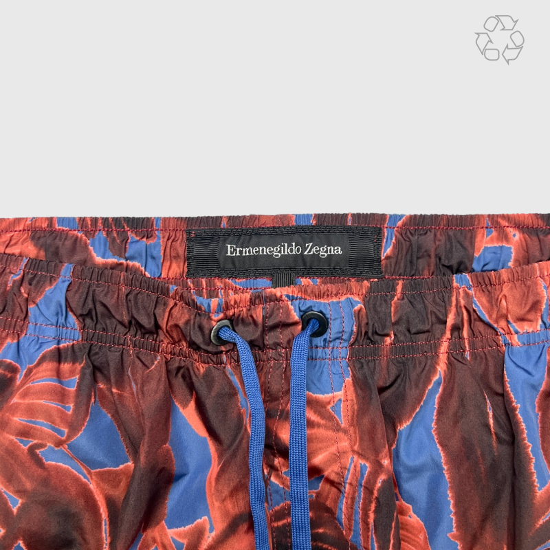 Ermenegildo Zegna Mid Swim Shorts 'Opera Red/Liberty' Size XL Pre-Owned