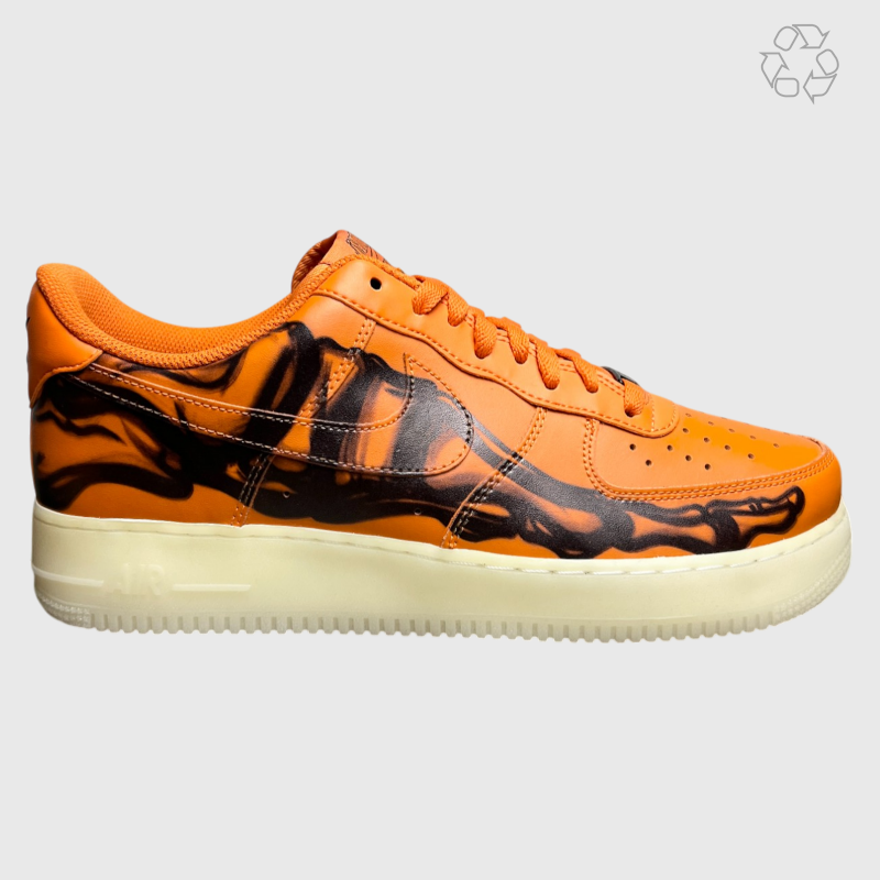 Nike Air Force 1 Low 'Orange Skeleton' Size 11 Pre-Owned