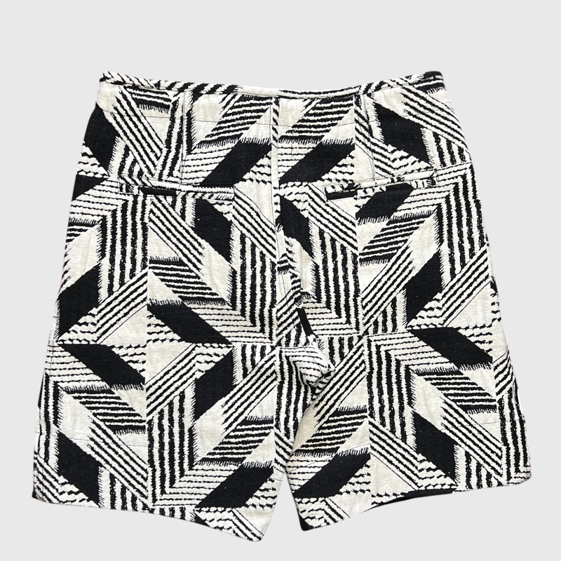 Isabel Marant Felian Jacquard Shorts 'Black/Off White' Size Large Brand New