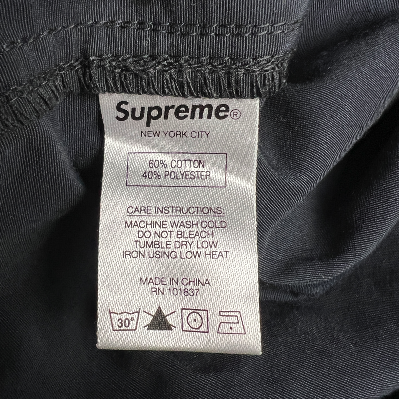 Supreme x Timberland Reflective Taping Track Pant 'Black' SS22 Size Large Pre-Owned