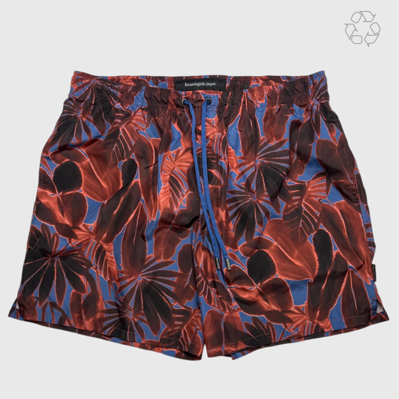 Ermenegildo Zegna Mid Swim Shorts 'Opera Red/Liberty' Size XL Pre-Owned