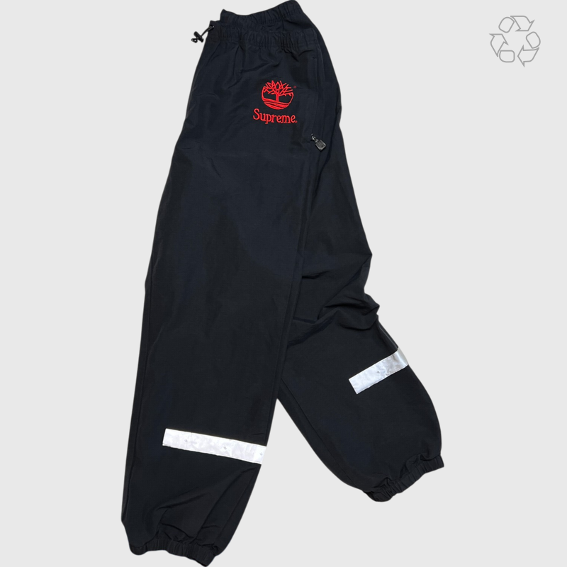 Supreme x Timberland Reflective Taping Track Pant 'Black' SS22 Size Large Pre-Owned