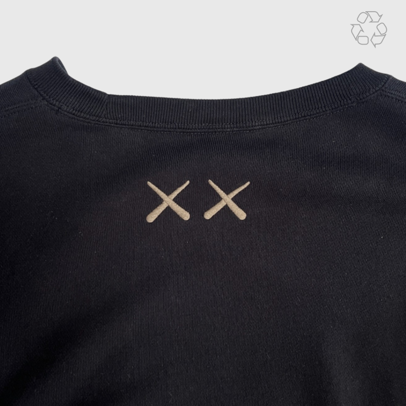 KAWS x Uniqlo Companion Longsleeve Sweatshirt 'Black' Size L Pre-Owned