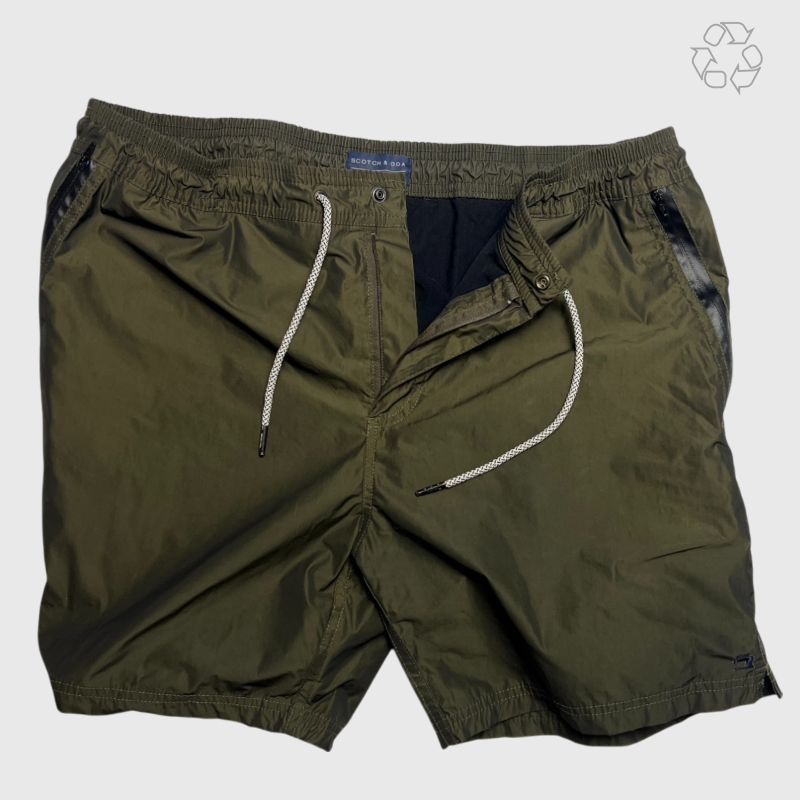 Scotch & Soda Men's Swimwear 'Olive' Size XXL Pre-Owned
