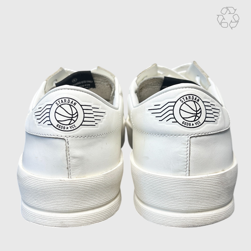 Golden Goose Stardan Limited Edition White Leather White Star G35MS959B8 Size 11 Pre-Owned