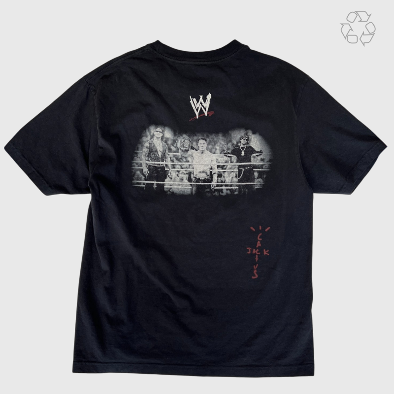 WWE x Cactus Jack x Travis Scott Wrestling Is Real Tee Size L Pre-Owned