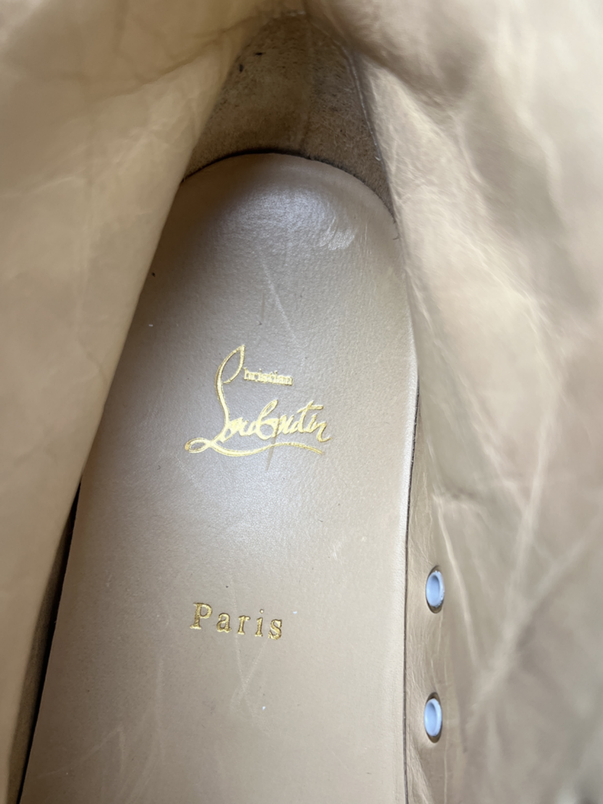 Christian Louboutin Louis Orlato Flat Python Sneaker 'Ivory' Size 43.5 Pre-Owned