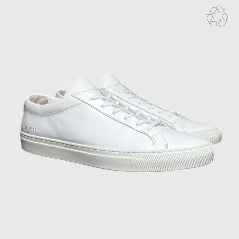 Common Projects Original Achilles Leather Low-Top Sneakers 'White' Size 12 Pre-Owned