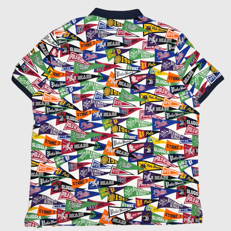 Polo Ralph Lauren Stadium Bears Pennant Flag Baseball Classic Shirt 'Art Deco' 71074305 Size 2XL Brand New