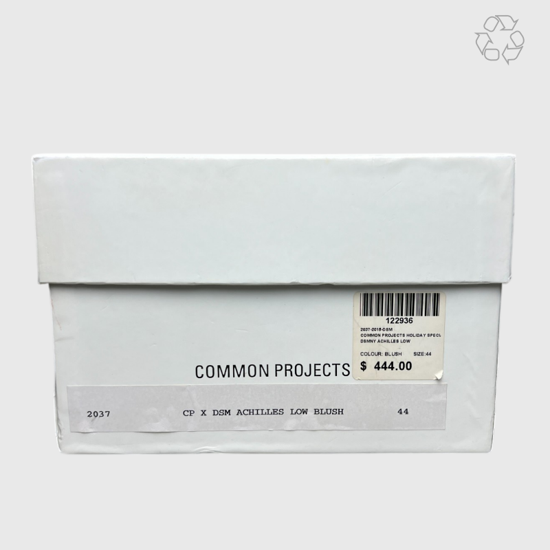 Dover Street Market x Common Projects Original Achilles Leather Low-Top Sneakers 'Blush' Size 11 Pre-Owned