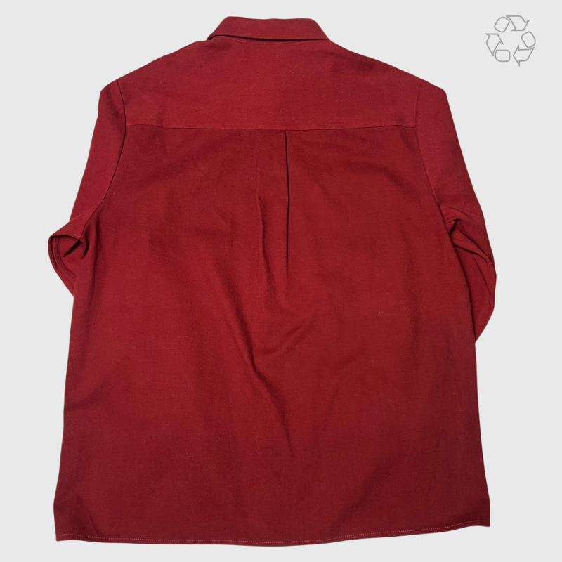 Heaven by Marc Jacobs Oversize Work Shirt 'Cranberry Red' Size XL Pre-Owned