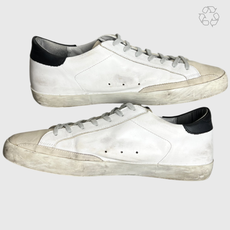 Golden Goose Superstar 'White Red Flag' Size 12 Pre-Owned