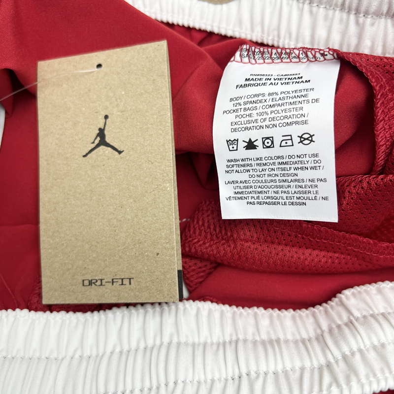 Jordan Men’s Woven Diamond Dri-FIT Shorts 'Gym Red/Black/White' Brand New