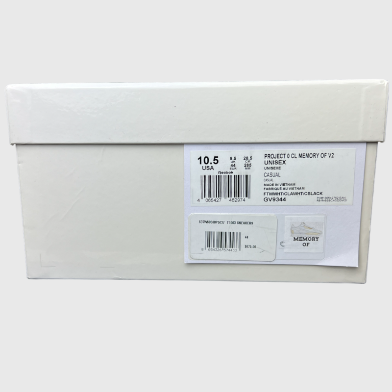 Maison Margiela x Reebok Classic Project 0 'Memory Of' V2 GV9344 Size 10.5 Brand New
