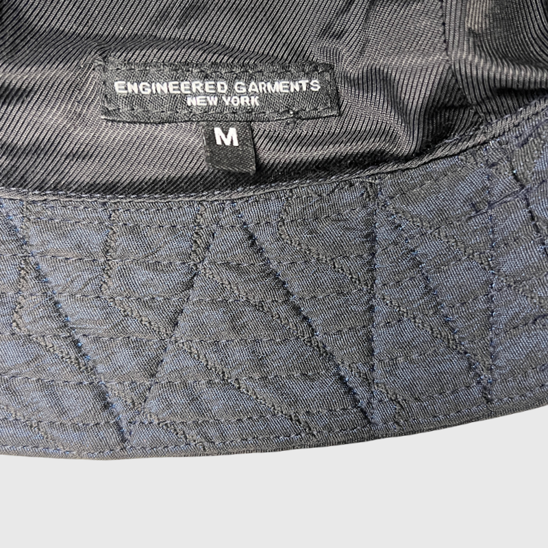 Engineered Garments Quilted Bucket Hat 'Dark Navy' Size Medium Pre-Owned