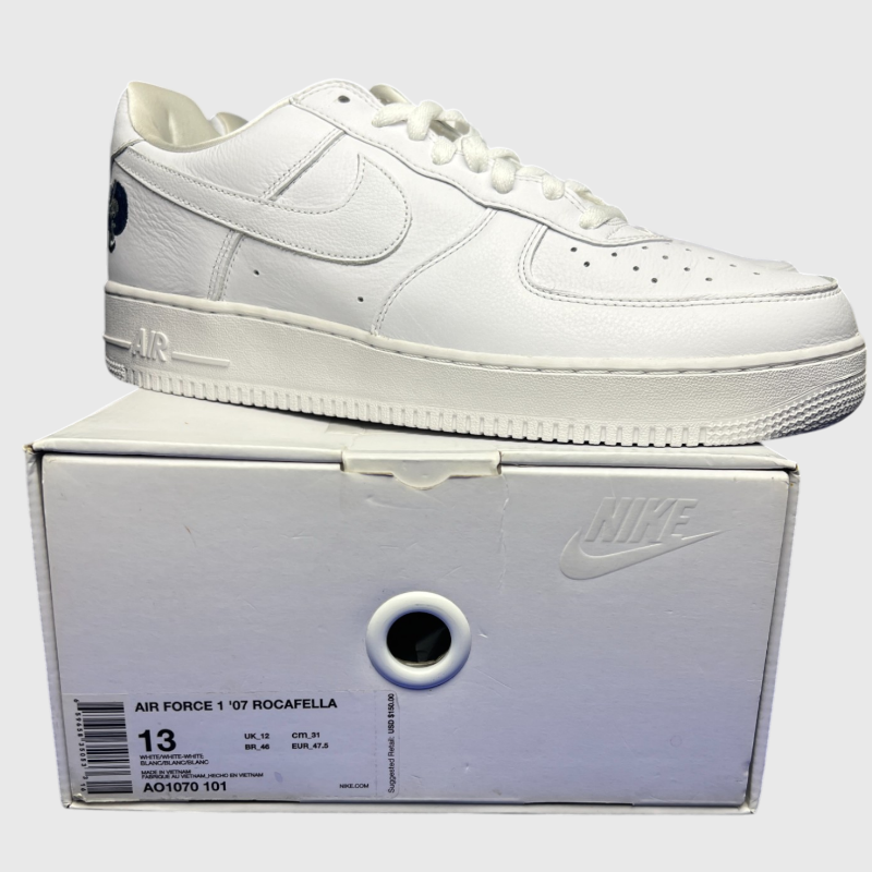 Roc-A-Fella x Nike Air Force 1 'White' FW17 Size 13 Brand New