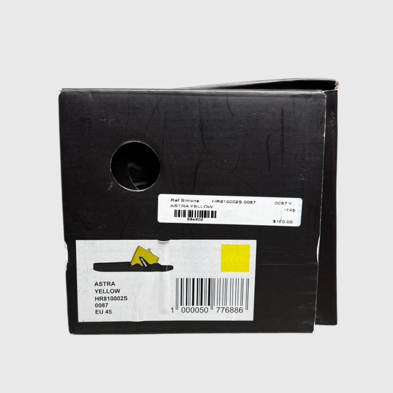 Raf Simons Astra Slide 'Yellow Black' Brand New