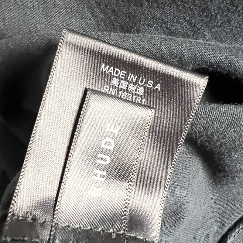 Rhude Grand Prix Tee 'Vintage Black' SS22 Size Small Pre-Owned