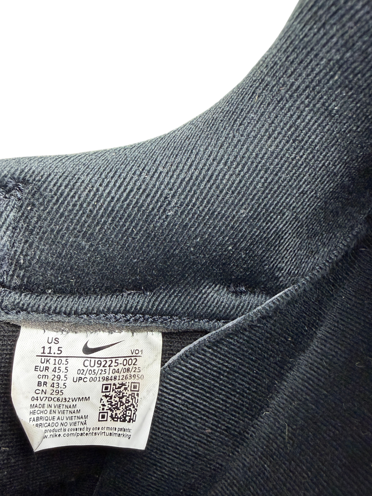 Supreme x Nike Air Force 1 Low 2025 'Box Logo - Black White' Size 11.5 Pre-Owned