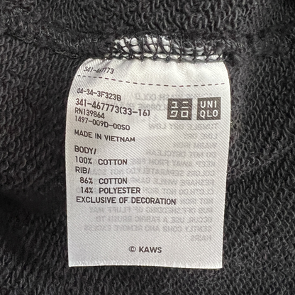 KAWS x Uniqlo Companion Longsleeve Sweatshirt 'Black' Size L Pre-Owned