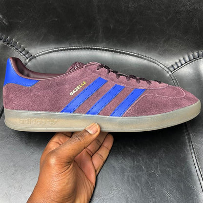 Adidas Gazelle Indoor 'Maroon Lucid Blue' FW22 Size 11 Pre-Owned