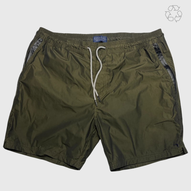 Scotch & Soda Men's Swimwear 'Olive' Size XXL Pre-Owned
