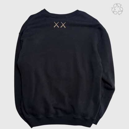 KAWS x Uniqlo Companion Longsleeve Sweatshirt 'Black' Size L Pre-Owned