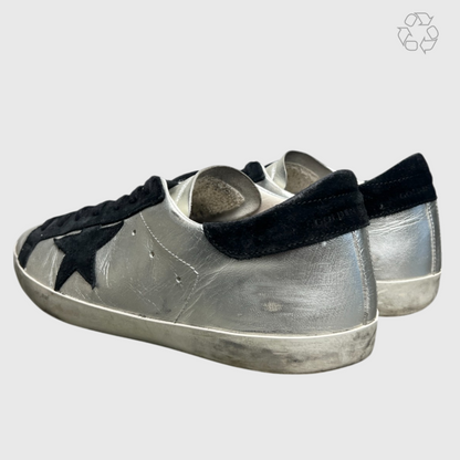 Golden Goose Superstar Classic 'Silver/Black' Size 11 Pre-Owned