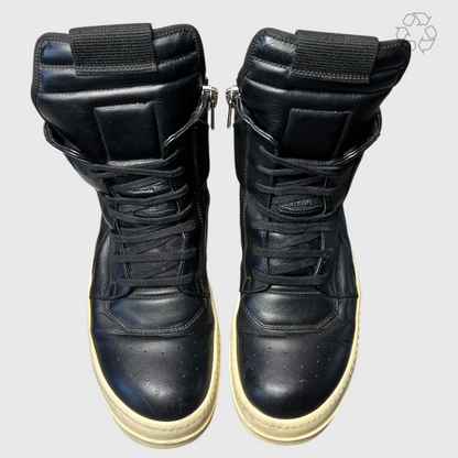 Vintage Rick Owens Geobasket Black/Milk Women Size 9 Pre-Owned