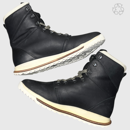 Rick Owens x Hood Lace-Up Dirt Grafton Boot 'Black' 161002 Size 8 Pre-Owned