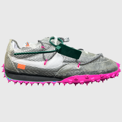 Off-White x Nike Wmns Waffle Racer 'Fuchsia' FW19 Men Size 13 Brand New