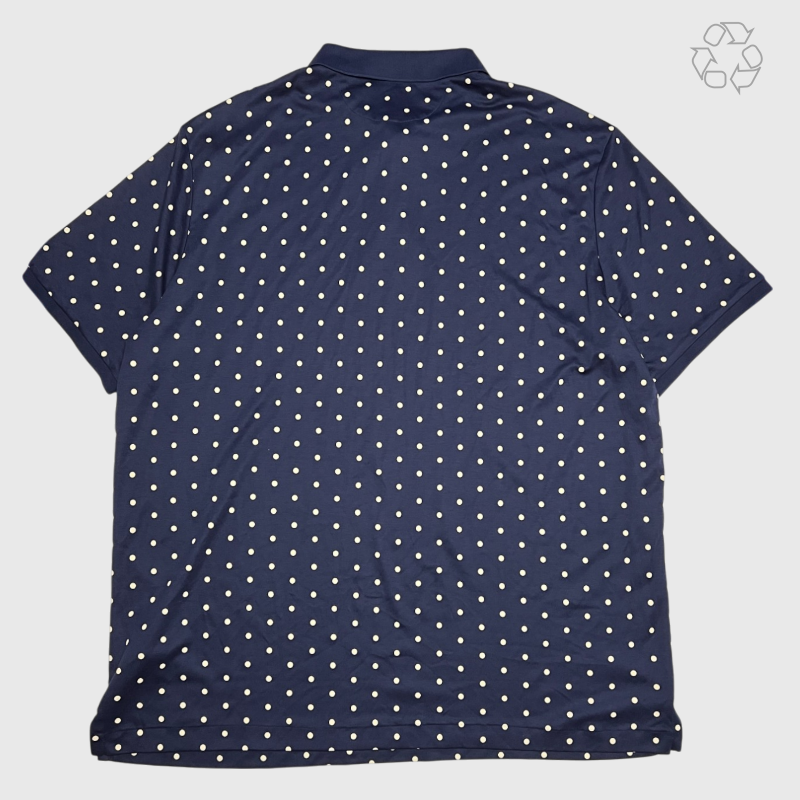 Polo Ralph Lauren Classic-Fit Soft-Touch Dot Print Polo 'Navy'  Size XL Pre-Owned