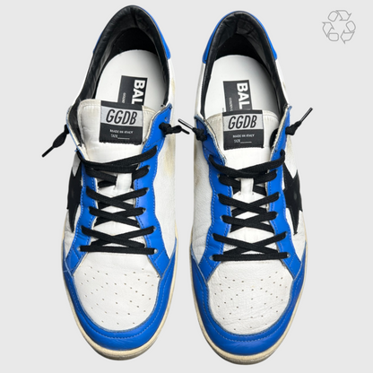 Golden Goose Ball Star White Royal Black Star Size 11  Pre-Owned
