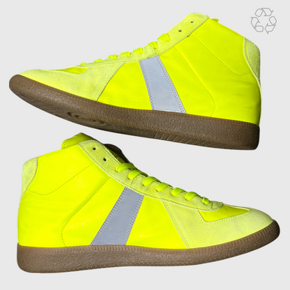Maison Margiela Replica High Gat Sneakers 'Neon Yellow' Size 12 Pre-owned