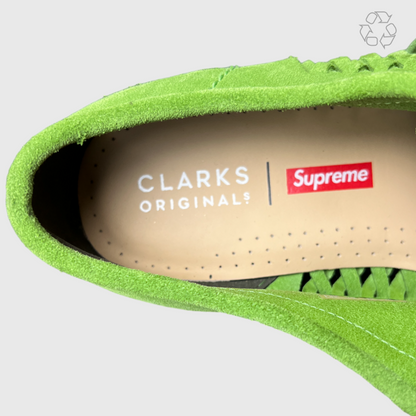 Supreme x Clarks Woven Wallabee 'Green' FW21 Size 8.5 Pre-Owned