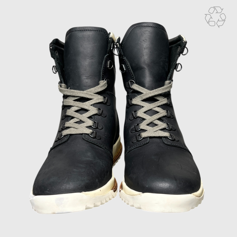 Rick Owens x Hood Lace-Up Dirt Grafton Boot 'Black' 161002 Size 8 Pre-Owned