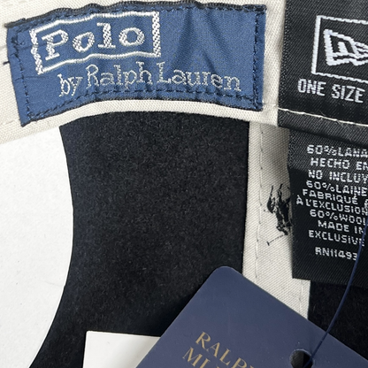 Polo Ralph Lauren x New Era Retro 9FIFTY NY Yankees Wool Strapback Cap 'Black' Brand New
