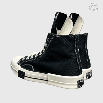 Rick Owens x Converse DRKSHDW Darkstar Chuck 70 High Black' Size 8.5 Pre-owned
