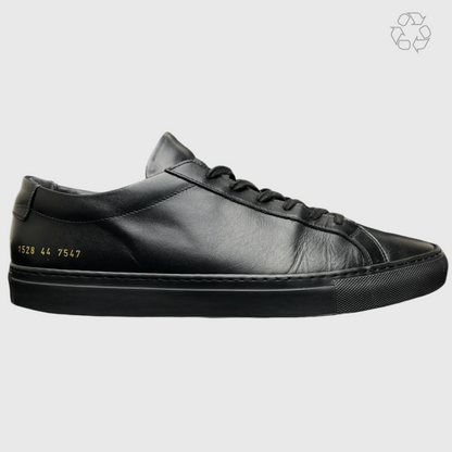 Common Projects Original Achilles Leather Low-Top Sneakers 'Black' Size 11 Pre-Owned