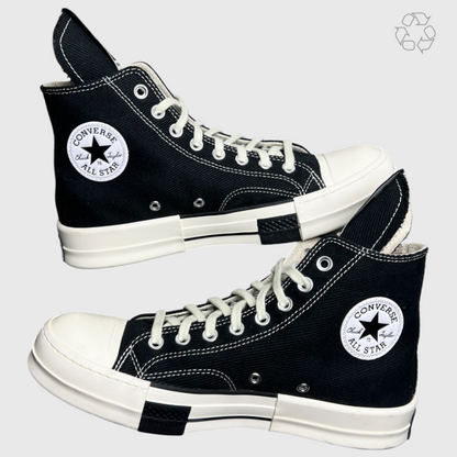 Rick Owens x Converse DRKSHDW Darkstar Chuck 70 High Black' Size 8.5 Pre-owned