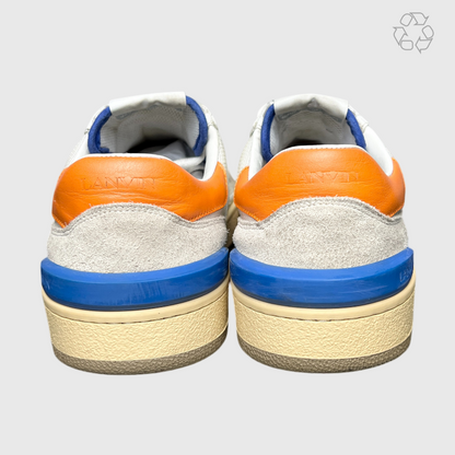 Lanvin Clay Low Top Sneakers 'White/Yellow' Size 10 Pre-Owned