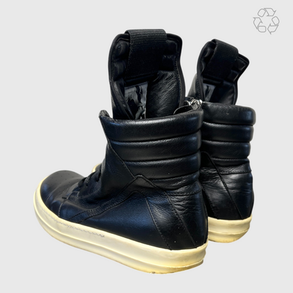 Vintage Rick Owens Geobasket Black/Milk Women Size 9 Pre-Owned