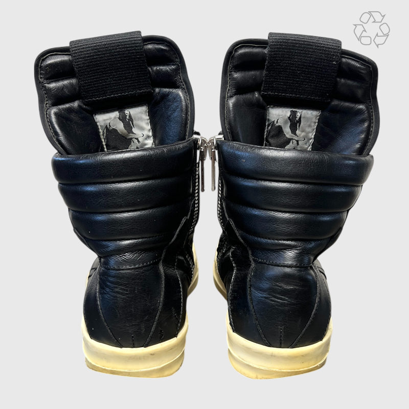 Vintage Rick Owens Geobasket Black/Milk Women Size 9 Pre-Owned