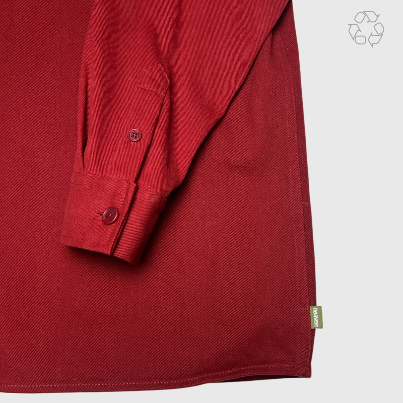 Heaven by Marc Jacobs Oversize Work Shirt 'Cranberry Red' Size XL Pre-Owned