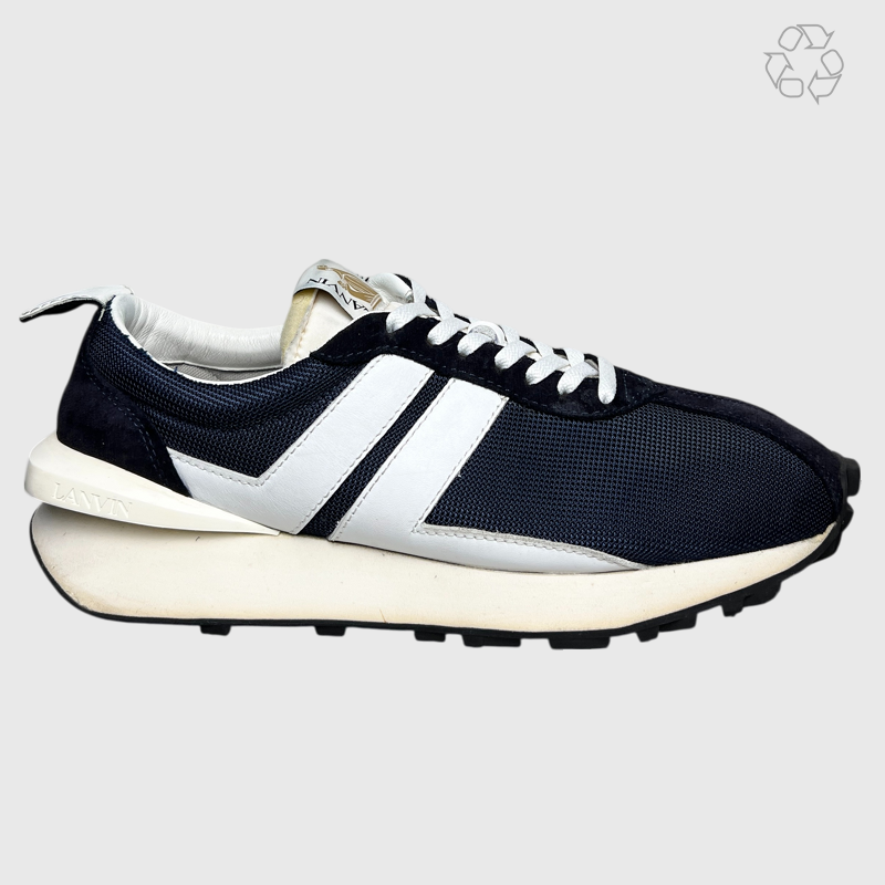 Lanvin Bumpr Sneaker 'Navy/White' Size 13 Pre-Owned