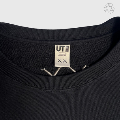 KAWS x Uniqlo Companion Longsleeve Sweatshirt 'Black' Size L Pre-Owned