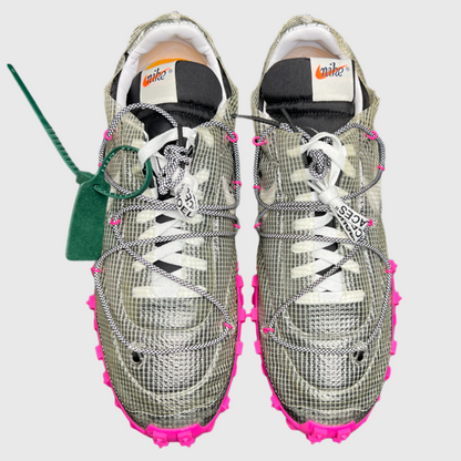 Off-White x Nike Wmns Waffle Racer 'Fuchsia' FW19 Men Size 13 Brand New