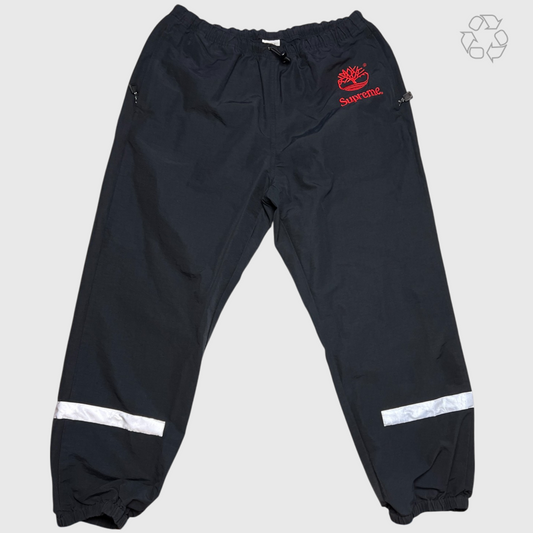 Supreme x Timberland Reflective Taping Track Pant 'Black' SS22 Size L Pre-Owned