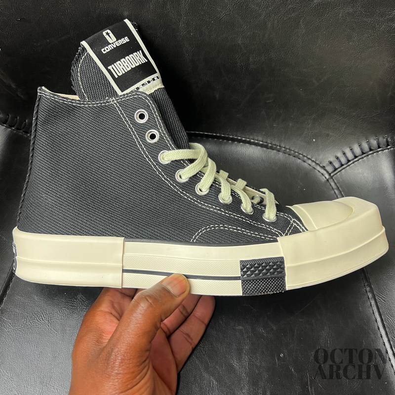 Rick Owens x Converse Turbodrk Chuck 70 High 'Black' OG Brand New